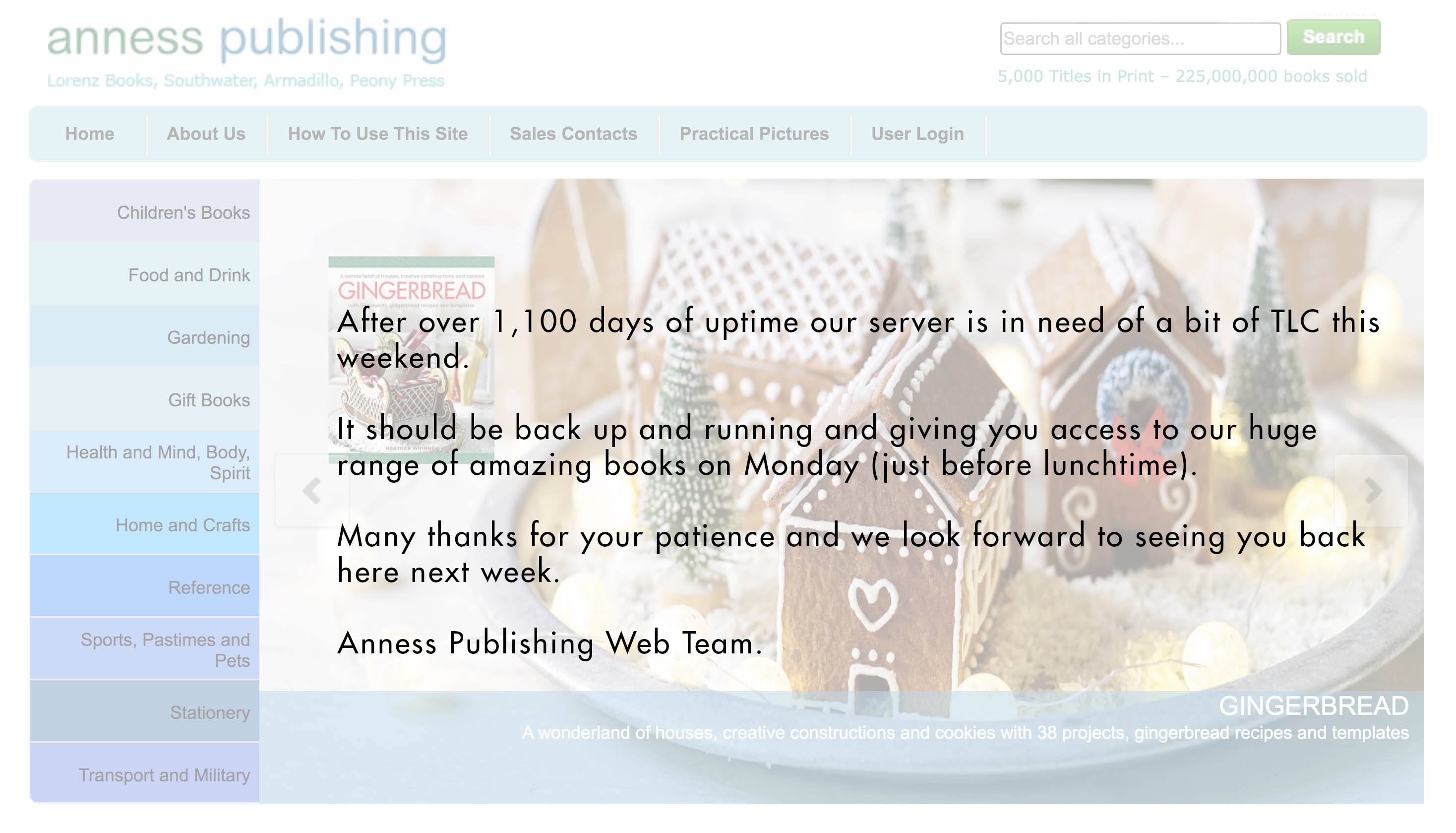 Website Maintenance Underway